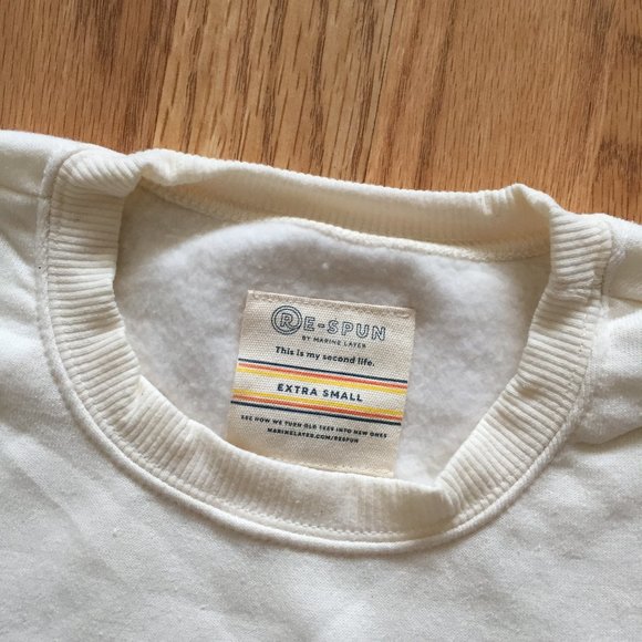 MARINE LAYER RE-SPUN BANKS CREWNECK SWEATER XS S M - Picture 4 of 13